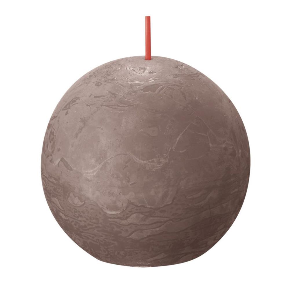 Bolsius Rustic Taupe Rustic Ball Candle 8cm £5.84